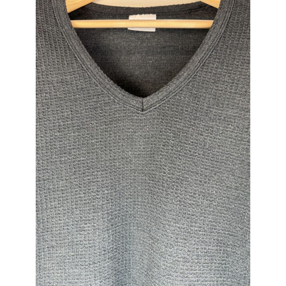 Columbia Women's Dark Gray Thermal V-Neck Long Sleeve Top Size Medium - Picture 8 of 12